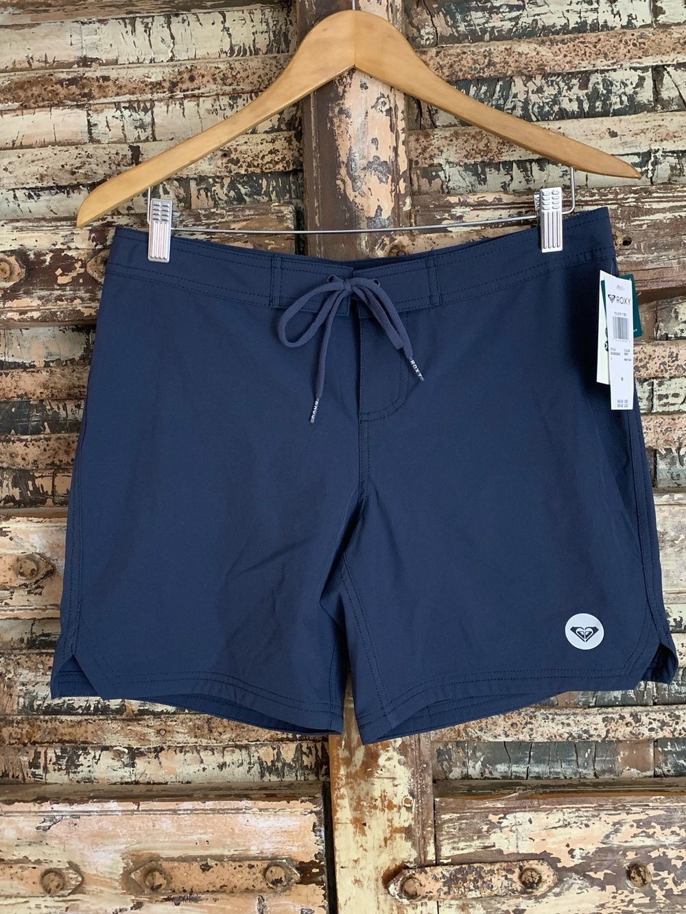 NWT Roxy To Dye 7” Navy Board Shorts Swim Surf Beach, Women’s M